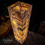 Aqua Onyx Floor Lamp - Medium - 49"H x 12"W - Square - #2