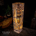 Aqua Onyx Floor Lamp - Medium - 49"H x 12"W - Square - #2