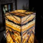 Aqua Onyx Floor Lamp - Small - 37.5"H x 12"W - Square - #3