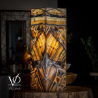 Aqua Onyx Floor Lamp - Small - 37.5"H x 12"W - Square - #3