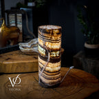 Aqua Onyx Lamp (Exotic Cylinder Table Lamp #25)