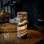 Aqua Onyx Lamp (Exotic Cylinder Table Lamp #25)