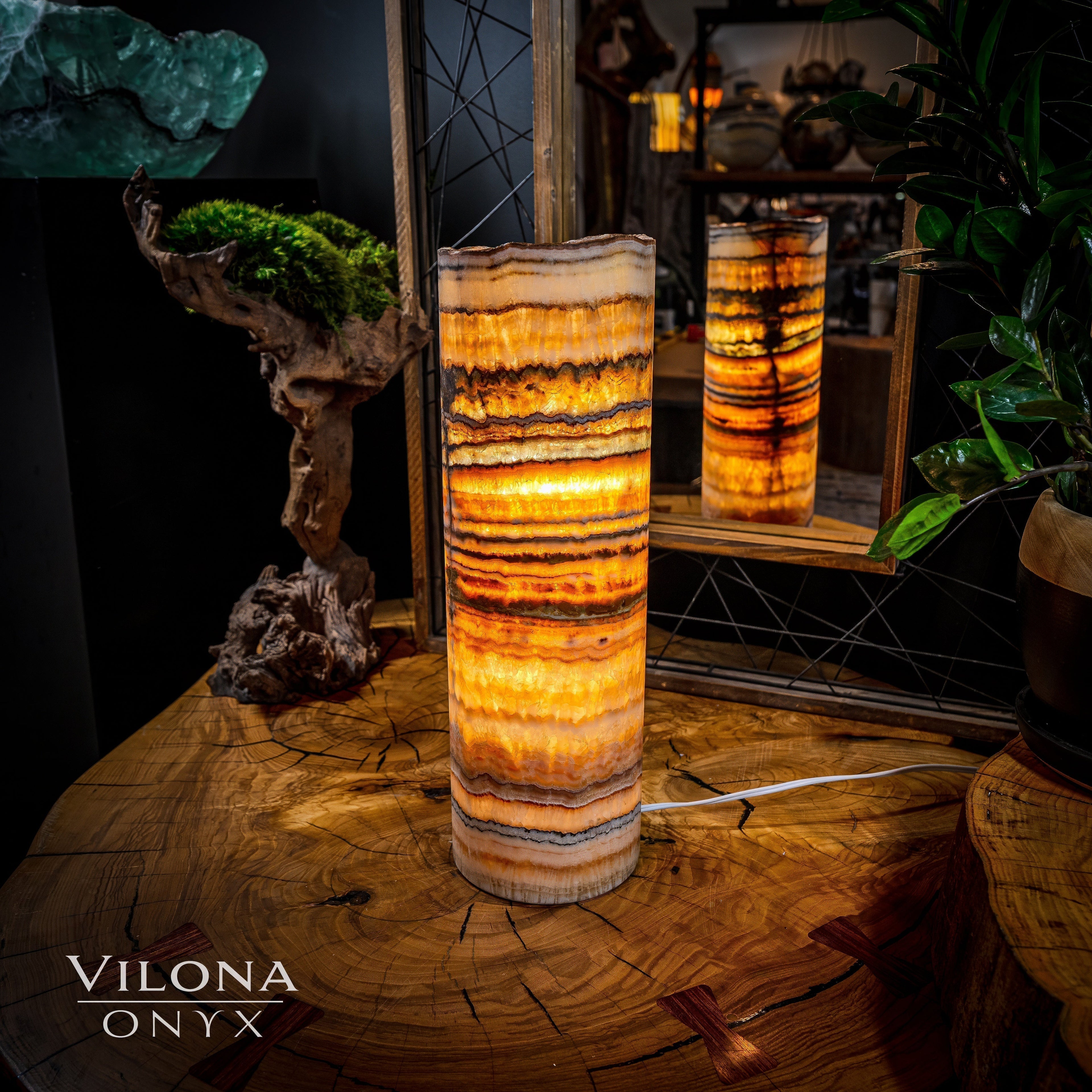 Aqua Onyx Lamp (Table Lamp #19)