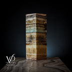 Aqua Onyx Square Table Lamp (Small #63)