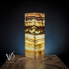 Aqua Onyx Square Table Lamp (Small #64)