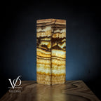 Aqua Onyx Square Table Lamp (Small #64)