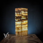 Aqua Onyx Square Table Lamp (Small #64)