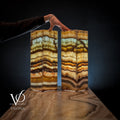 Aqua Onyx Square Table Lamp (Small Pair #65)