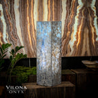 Arctic Onyx Floor Lamp - Small - 27.5"H x 8"W - Square - #1