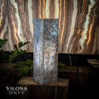Arctic Onyx Floor Lamp - Small - 27.5"H x 8"W - Square - #1