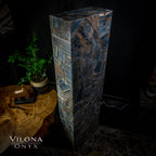 Argentina Blue Onyx Floor Lamp - Medium - 55"H - 16"W x 8"W - Rectangle - #1
