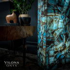 Argentina Blue Onyx Floor Lamp - Medium - 55"H - 16"W x 8"W - Rectangle - #1