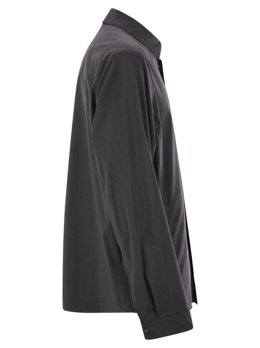 Herno Men Shirt-Cut Jacket In Tech Wool