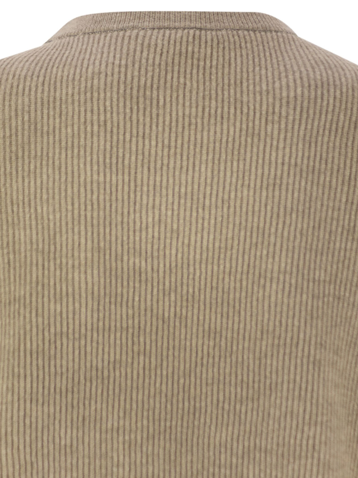 Brunello Cucinelli Women English Rib Cashmere Sweater With Monile