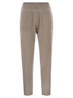 Brunello Cucinelli Women Sparkling Lightweight Cashmere And Silk Trousers
