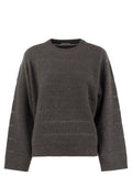 Brunello Cucinelli Women Cashmere And Wool Crew-Neck Sweater