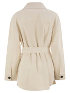 Brunello Cucinelli Women Viscose And Wool Safari Jacket