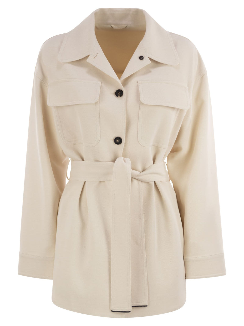 Brunello Cucinelli Women Viscose And Wool Safari Jacket