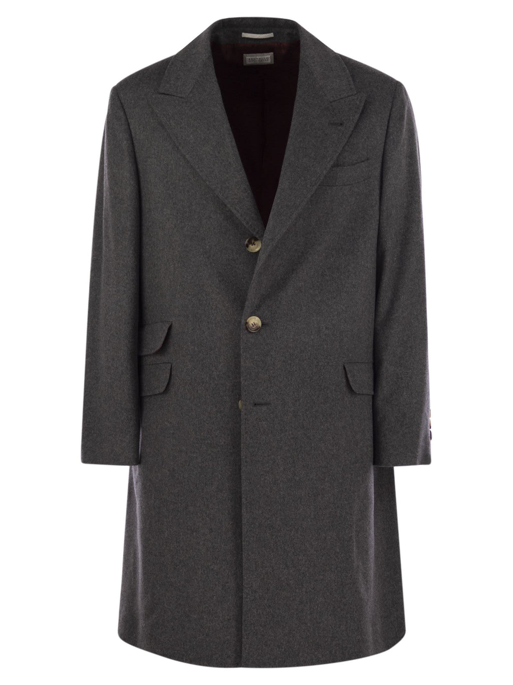 Brunello Cucinelli Men Wool And Cashmere Coat