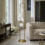 Artema Floor Lamp with White Globe