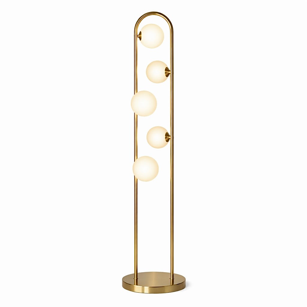 Artema Floor Lamp with White Globe