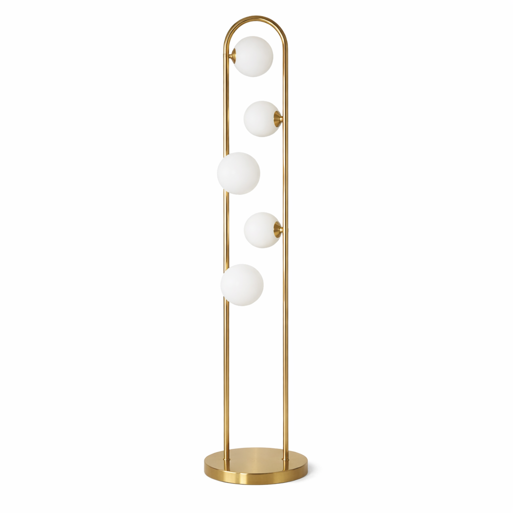 Artema Floor Lamp with White Globe