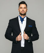 Vittorio Farina Men's Woven Paisley Ascot & Pocket Square