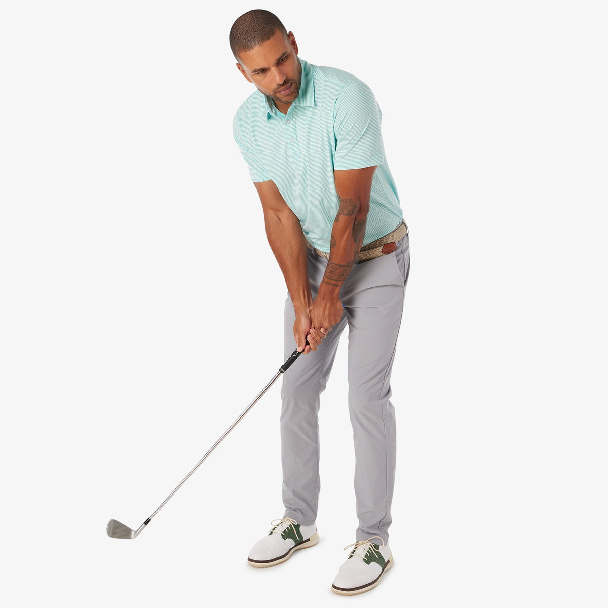 Athletic Tech Stripe Polo