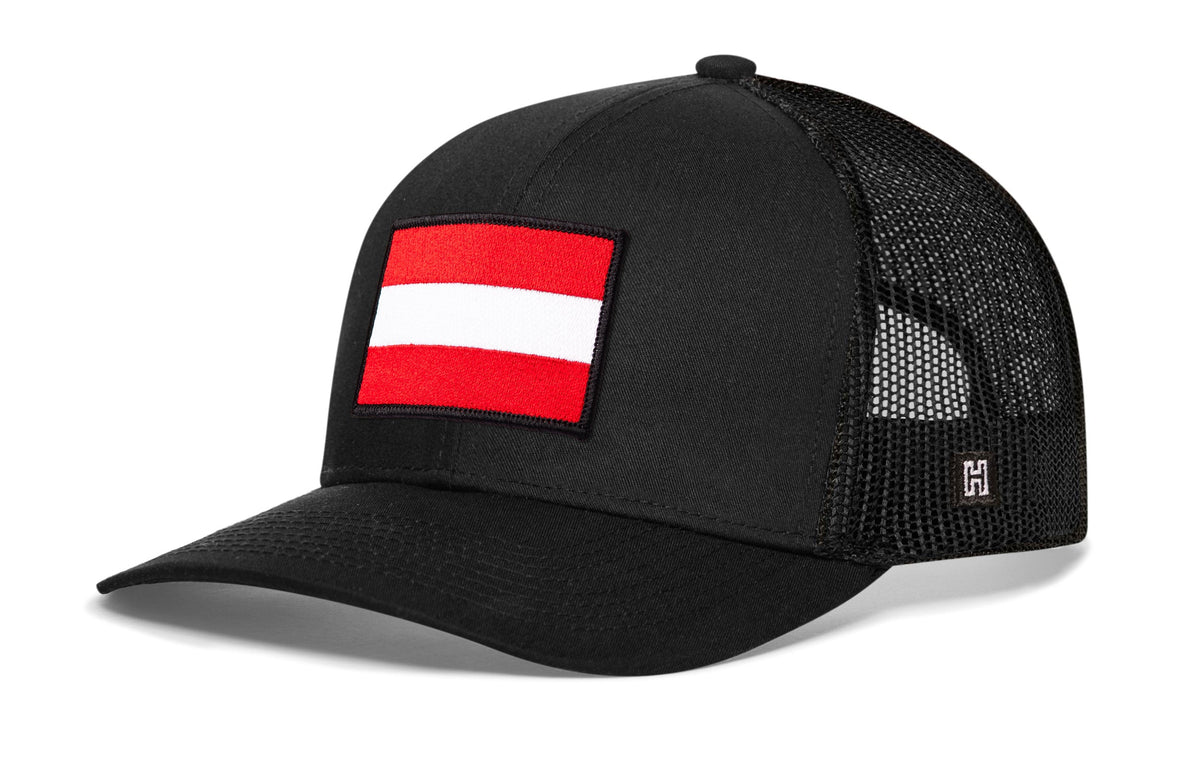 Austria Flag International Trucker Hat  |  Austrian Snapback