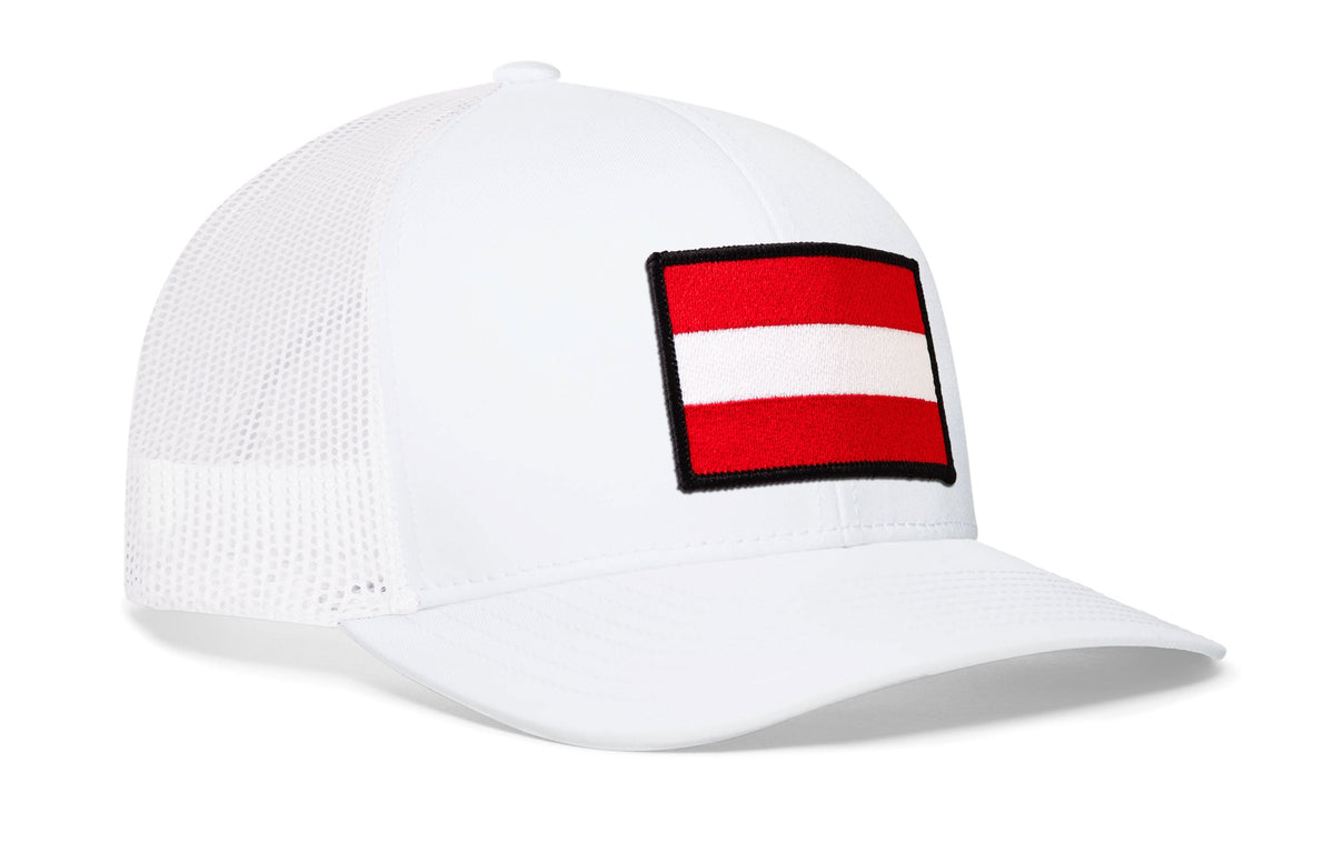 Austria Flag International Trucker Hat  |  Austrian Snapback