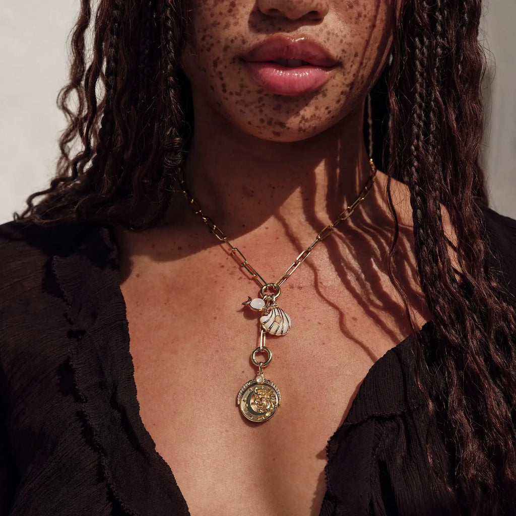 Lariat Charm Collector Necklace