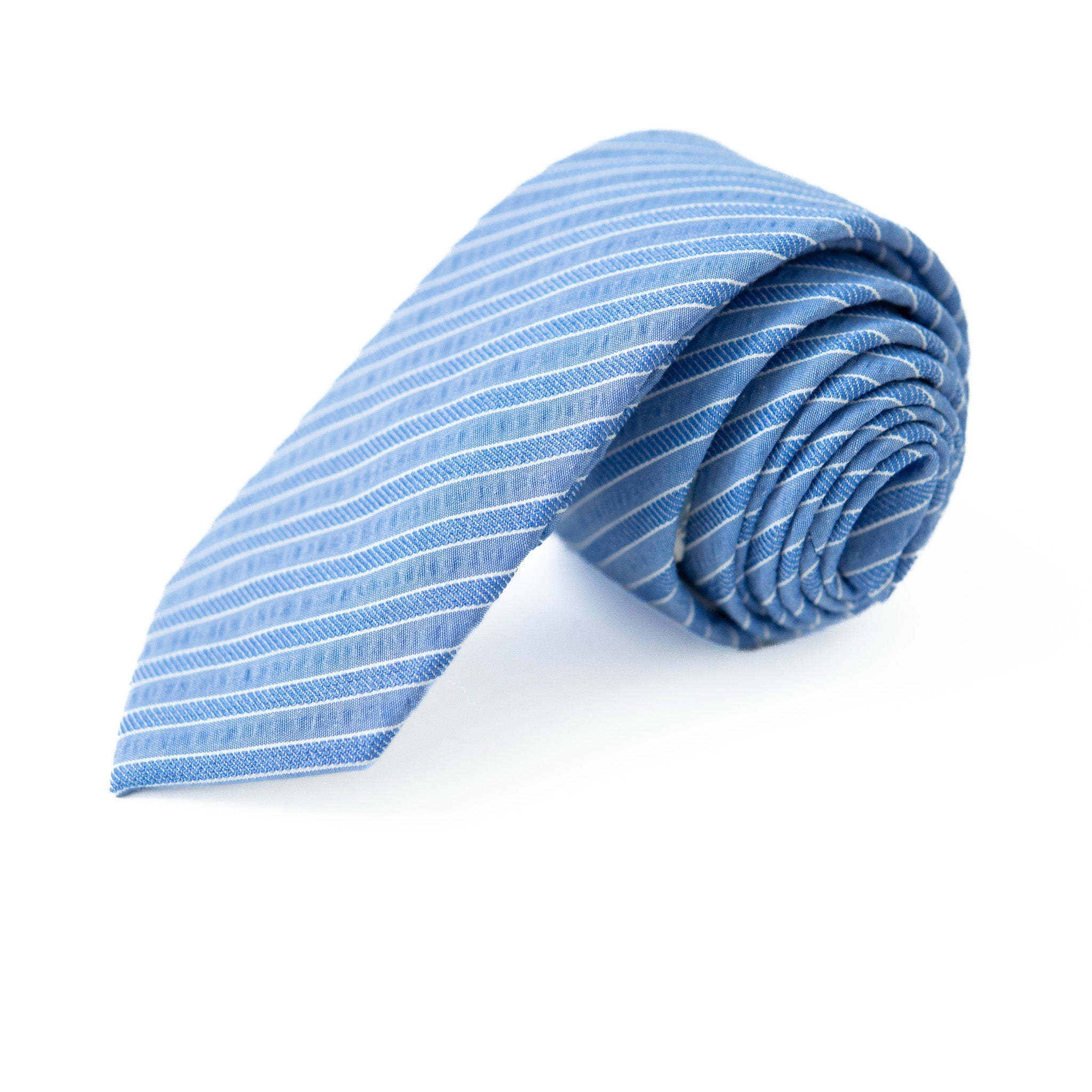 Azure Stripe - Men's Tie