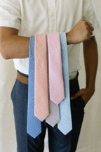 Lavender Stripe - Men's Tie