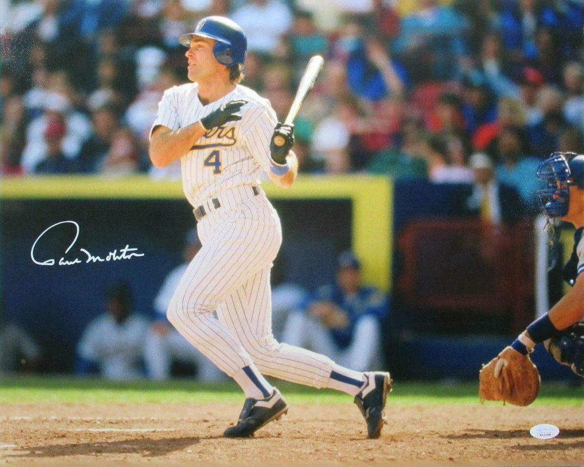 Paul Molitor HOF Autographed 16x20 Photo Milwaukee Brewers JSA
