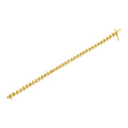 10KT Yellow Gold Plated .925 Sterling Silver 1 cttw Prong-Set Diamond Link Bracelet (J-K, I1-I2) - 7.5"