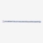17.22 Carat Genuine Blue Topaz and White Diamond .925 Sterling Silver Bracelet