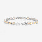 9.03 Carat Genuine Citrine .925 Sterling Silver Bracelet