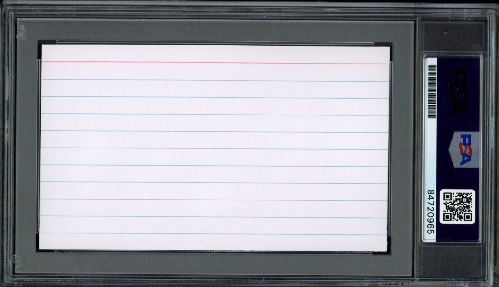 Chuck Thompson HOF Autographed Cut on 3x5 Index Card Baltimore Orioles PSA/DNA