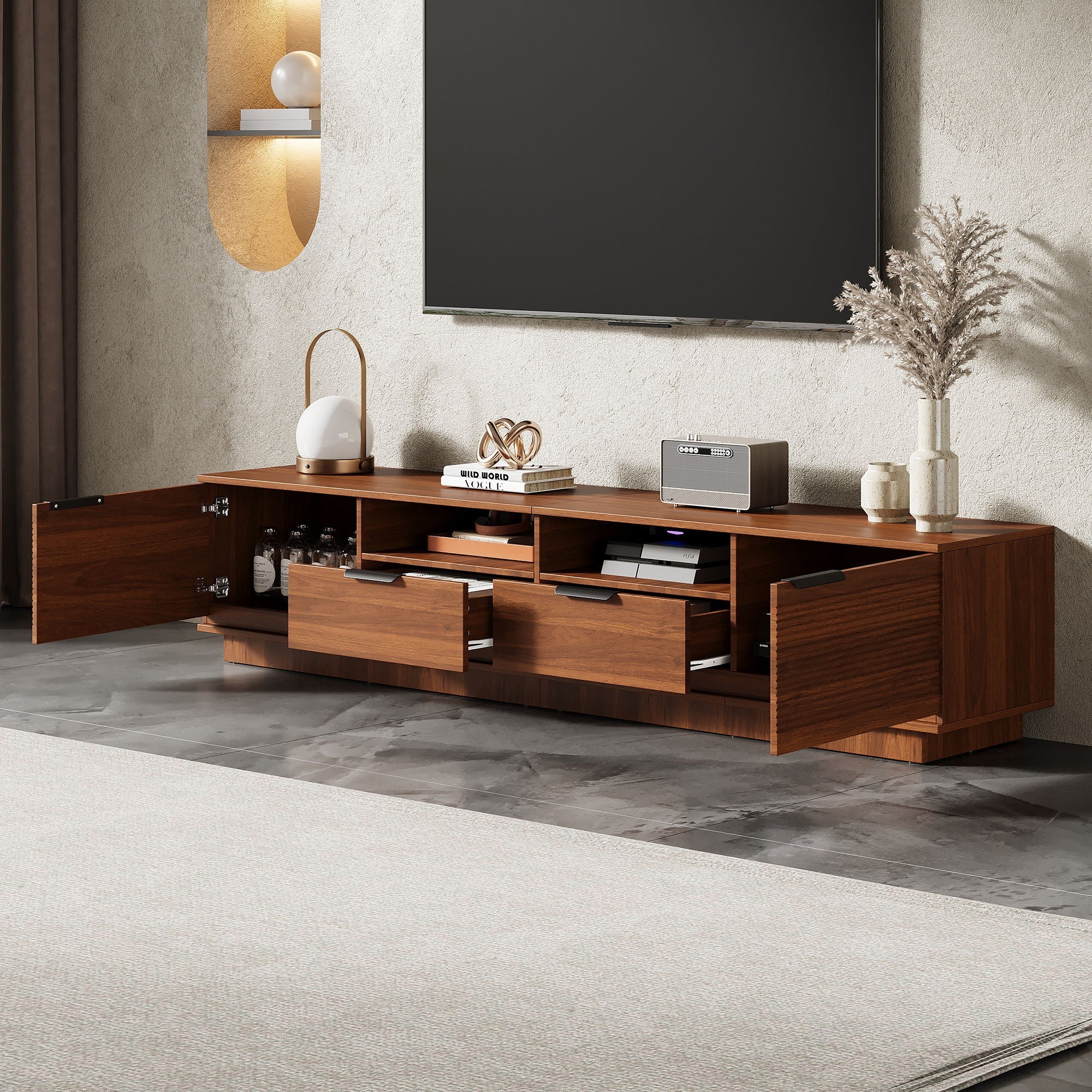 TV Stand, With Deep Drawers