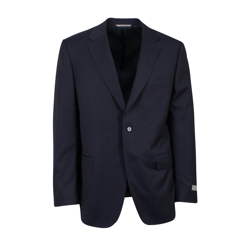 Wool 2 Button Classic Fit Suit  // Black