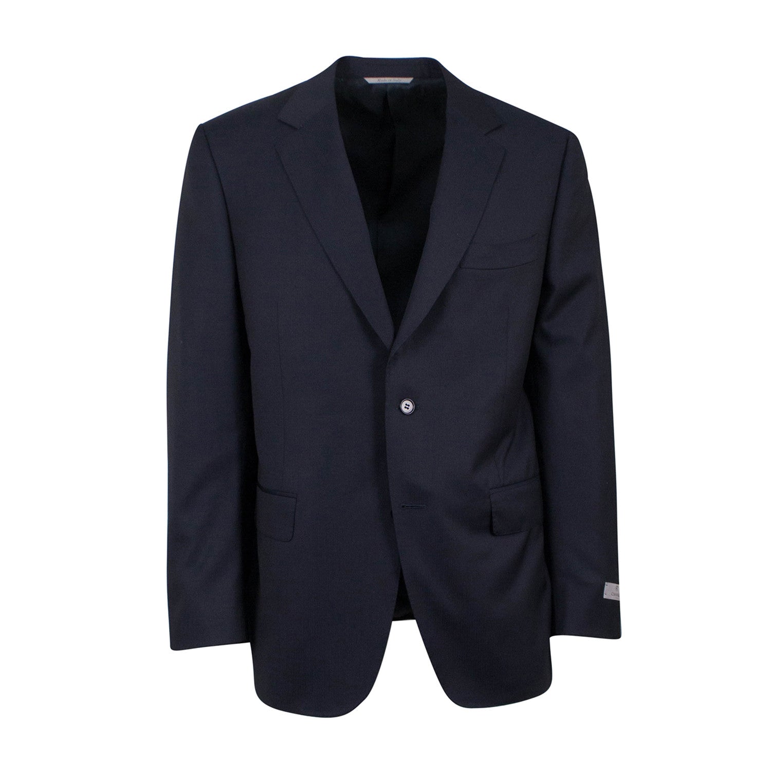 Wool 2 Button Classic Fit Suit  // Black