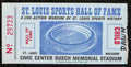 1970's St.Louis Sports Hall of Fame Museum Pass Ticket Stub Busch Stadium 189891