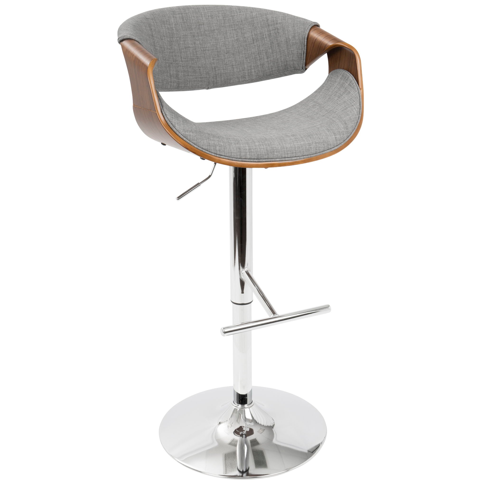 Curvo - Mid Century Modern Adjustable Barstool With Swivel (#2)