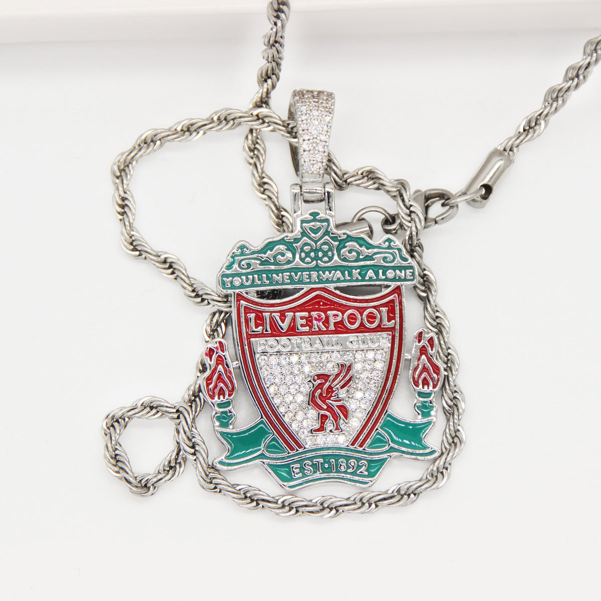 Liverpool Football Club Necklace – LFC Crest Pendant Jewelry Gift for Fans