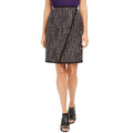 Calvin Klein Women s Tweed Front-Overlap Skirt Black Size 10