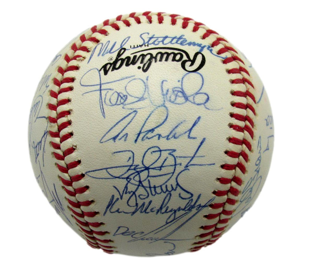 1990 Mets Team Autographed by 32 Harrelson Strawberry Viola ONL Baseball 182804