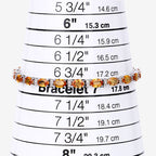 16.73 Carat Genuine Orange Sapphire and White Diamond 14K White Gold Bracelet