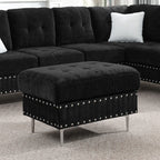 L-Shaped Sectional Sofa With Chaise And Storage Ottoman