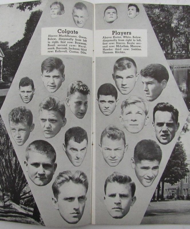 1943 Colgate vs. Columbia College Football Game Day Program 11/20/43 130383