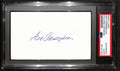 Ara Parseghian CHOF Signed/Auto 3x5 Index Card Notre Dame PSA/DNA 187445